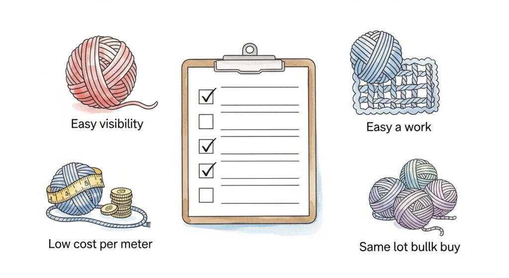 100均毛糸「買う前チェックリスト」これだけ見ればOK