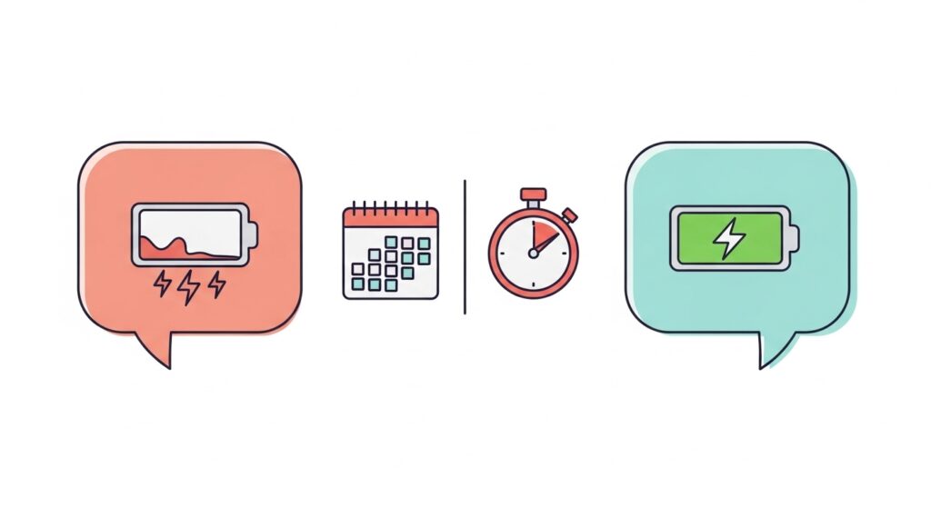 まず「寿命」を分けて理解する（使用推奨期限／使用中の持続時間）