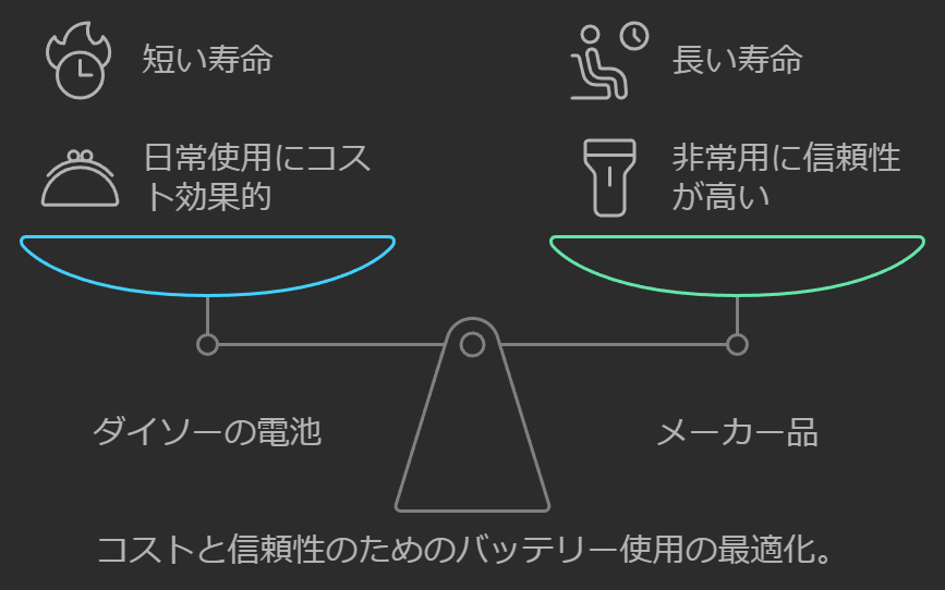 使用期限による使い分け：図解画像