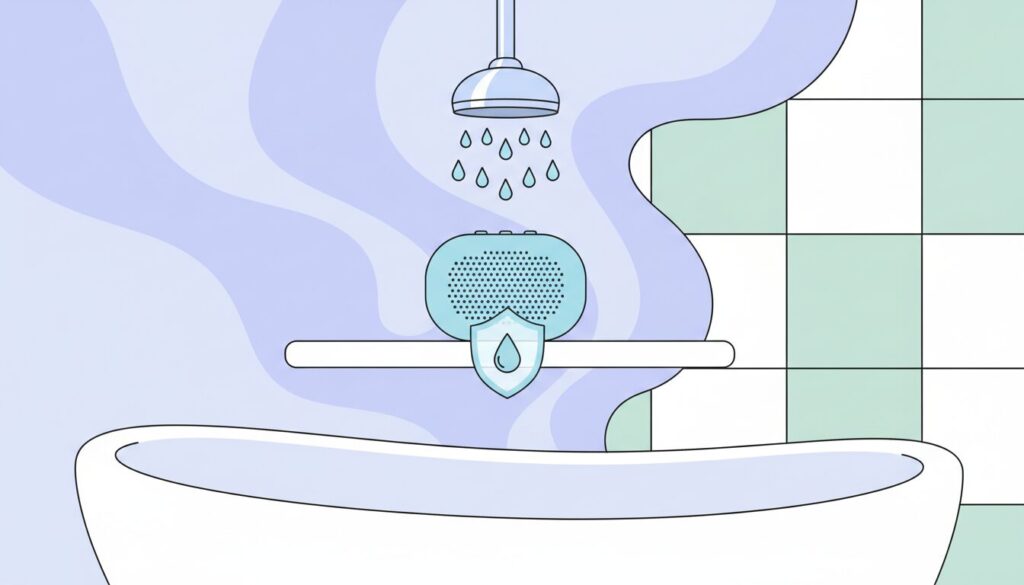 お風呂で使える防滴スピーカー